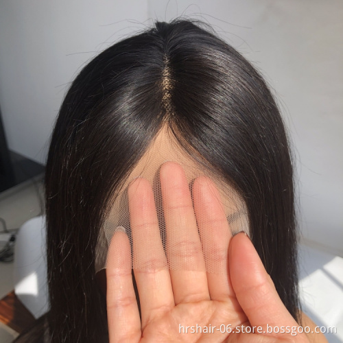 150% 180% 13*1 lace frontal wig Wholesale with customization 100% sliky Raw Virgin Cuticle Aligned Brazilian Human Hair